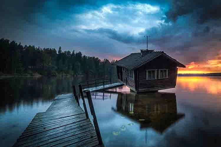 Drunken Sauna in River