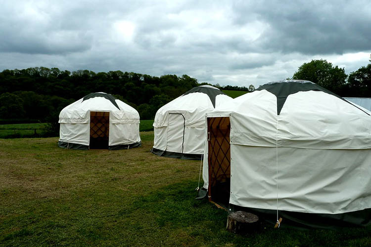 Yurts at wedding venue, Zeal Monachorum, Devon Cover