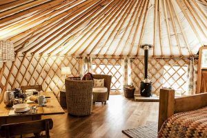 Inside a luxury yurt-The interior Design