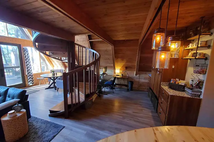 1960's remodeled STUGÄ (cabin) A frame - walk 2 hot spring's pool & food