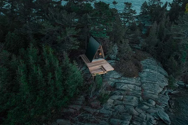 A-Frame House in the mountain