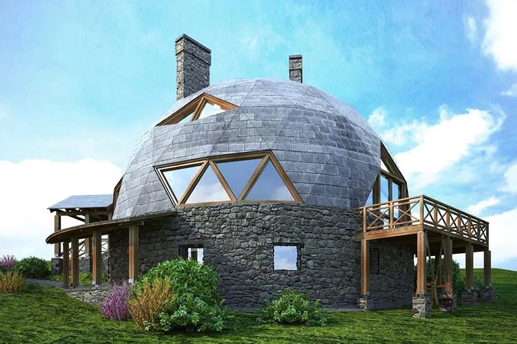 Gorgeous dome home of the future. 